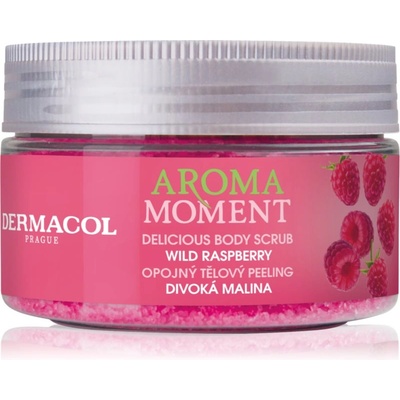 Dermacol Aroma Moment Wild Raspberry захарен скраб за тяло с аромат на малини 200 гр