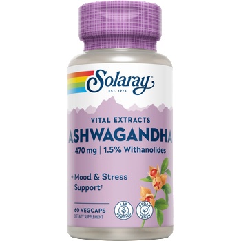 SOLARAY Ашваганда - 60 вег. капсули