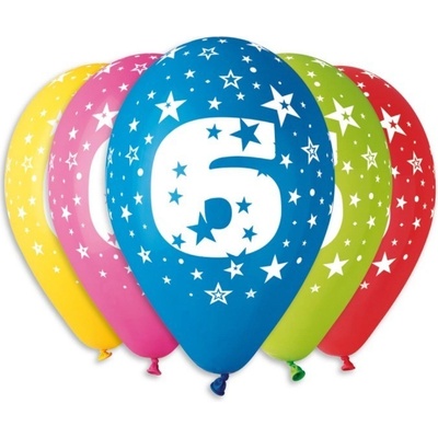 Globos Balónky s číslem 6