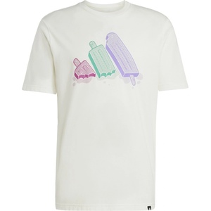 adidas Мъжка тениска Adidas Graphic Logo T-Shirt Mens - Off-white Ice