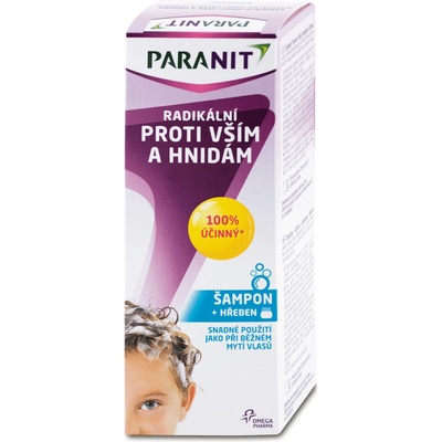 Paranit Šampon proti vším a hnidám + hřeben 200 ml – Zboží Dáma