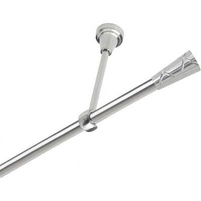 OK-GarnýžeCZ Garnýž kovová jednořadá 19mm Trapezium narez 400 cm do stropu / na tunýlek - bez kroužků