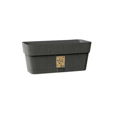STEFANPLAST Samozavlažovací truhlík ETHICA 30x13x12 cm grafitovo sivý