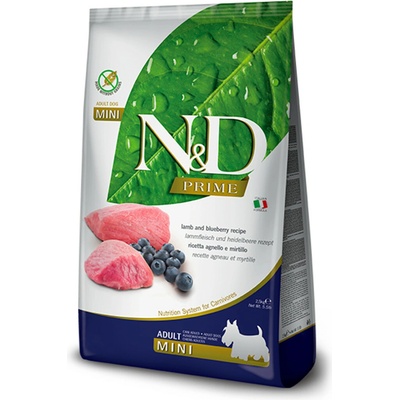 N&D Prime Dog Adult Mini Grain Free Lamb & Blueberry 0,8 kg