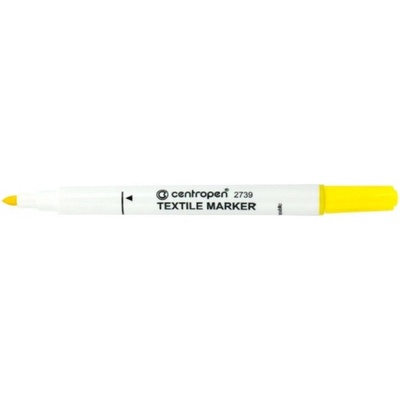 Centropen 2739 na textil žltá 3,9mm