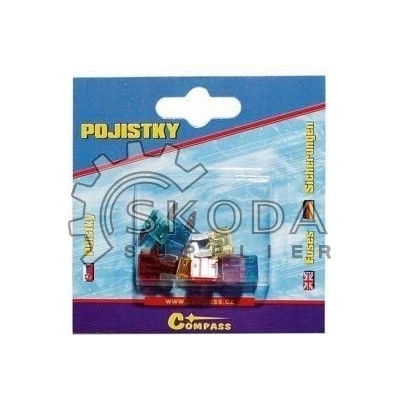 COMPASS Pojistky nožové MINI 10 ks 07523