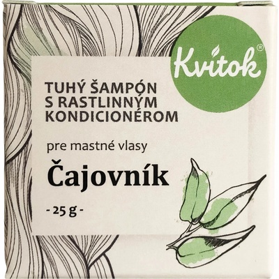 Kvítok tuhý šampon na mastné vlasy čajovník 25 g