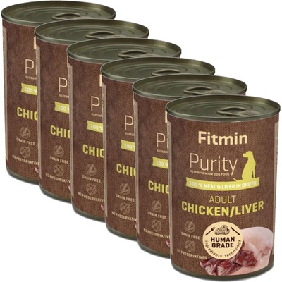 Fitmin Purity Възрастен Пиле и Черен дроб 6 x 400 г