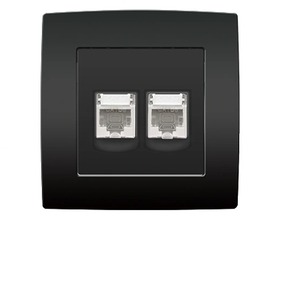 ELMARK City КОМПЮТЪРЕН КОНТАКТ rj45- ДbОЕН АНТРАЦИТ (193711)