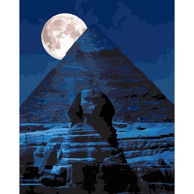 Malování podle čísel Pyramida se Sfingou