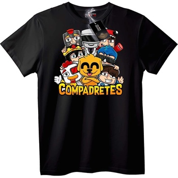 NOONEBRAND Тениска Compadretes Карикатура - 2XL, White