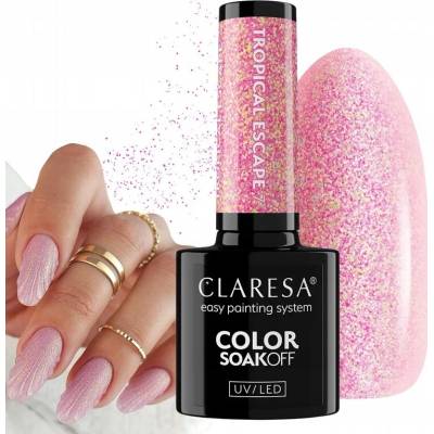Claresa Hybridní lak Tropical Escape 7 5ml Jemná růžová s perleťovým nádechem