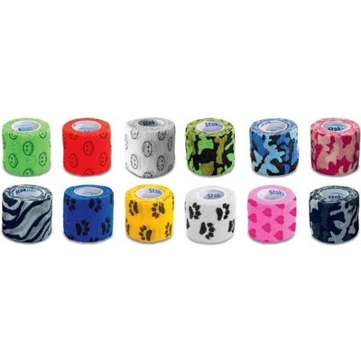 Stokmed Stokmed Samolepiace obväzy Stokban mix design 5 cm x 4,5 m 12 ks