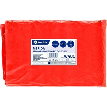 Merida pytle LDPE 38µm 120l 50ks červené