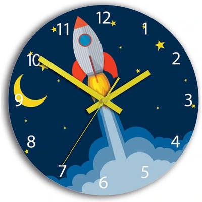M.Clock 30x30 modré