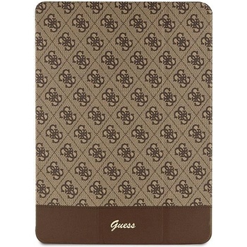 GUESS Калъф Guess GUFCP12PS4SGW за iPad Pro 12.9", кафяв / кафяв, 4G Stripe Allover (GUE002704-0)
