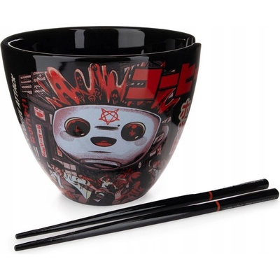 Pyramid International Ramen Ilustrata Black Coffee Attack Hůlky Miska na ramen 530 ml