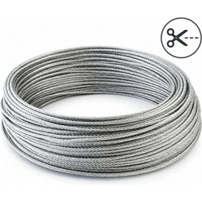 J-STEEL Oceľové lanko INOX 3 mm (AISI 304) – metráž