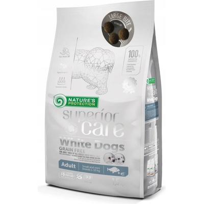 Nature's Protection White Dogs adult rybí 1,5 kg