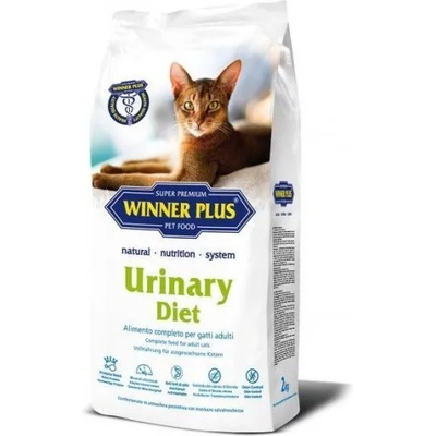 WinnerPlus WINNER PLUS Urinary Diet - пълноценна храна за пораснали котки от всички породи, над 1 година, с уринарни проблеми - 2 кг, Германия