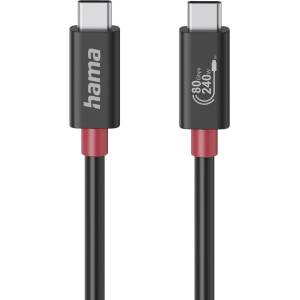 Hama 00200799 USB кабел USB4 Gen 4x2 1 м USB C 80000 Гбит/с 240 W Черен (200799)