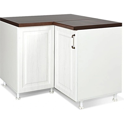 Matis Кухненски шкаф ъглов долен rustic du 2k бял