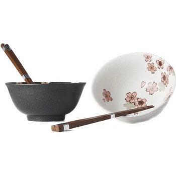 Made In Japan Súprava misiek Cherry Blossom s paličkami 400 ml 2 ks