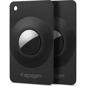 Spigen airfit 2 2-pack за apple airtag 1 / 2, черен (acs11199)