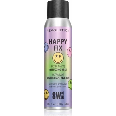 Revolution Happy Fix Ultra Matte 16h Fixing Mist fixačný sprej na make-up 150 ml