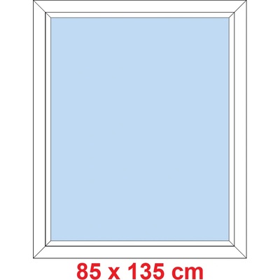 Soft Plastové okno 85x135 cm, FIX neotevíravé, Winchester levé
