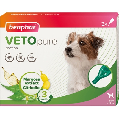 Beaphar Spot-on pipeta pre psy Vetopure S-M 3 ks