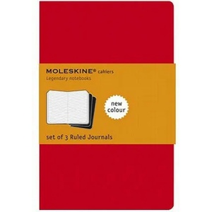 Moleskine Ruled Cahier L - Red Cover (3 Set) | Moleskine (ISBN: 9788862931014)
