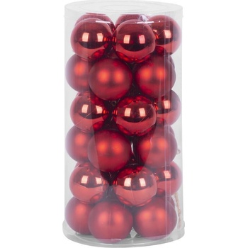 MagicHome Gule30 ks 6 cm červené mix na vianočný stromček