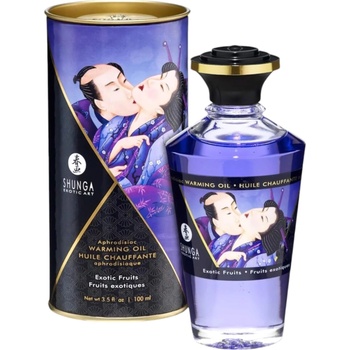 Shunga - загряващ масажен олио - екзотични плодове (100ml)
