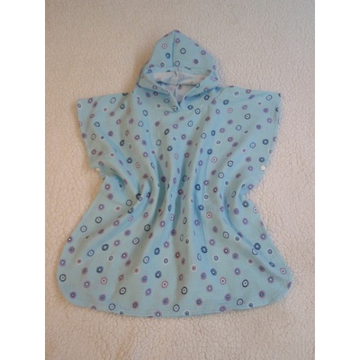 Pro útulný domov Dětské pončo s kapucí Mušelínové s kroužky