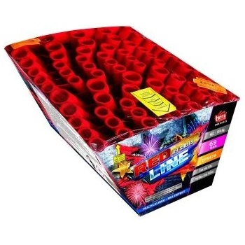 Kompaktní ohňostroj red Line 69 ran