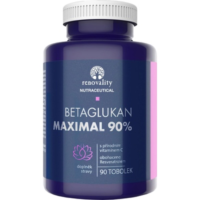 Renovality Betaglukan 90% MAXIMAL s Vitamínom C 90 kapsúl