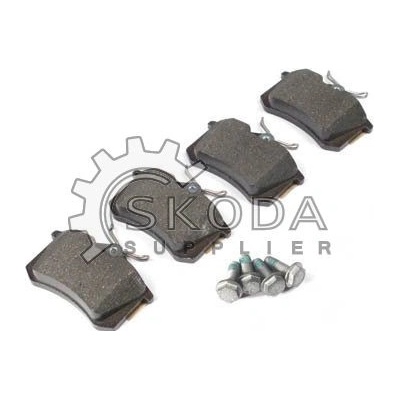 Brzdové destičky zadní 255x10 ŠKODA OEM Originál 5K0698451E
