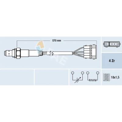 Lambda sonda FAE 77239