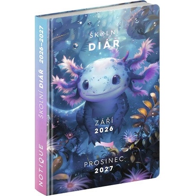 Školní diář Axolotl Září 2026 – Prosinec 2027