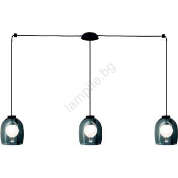 Image 1 of ZAMBELIS LIGHTS 22146 - Пендел 3xG9/5W/230V паяк черен (UN0858)