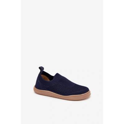 Milami Boto Detské Slip-On Barefoot Papuče Milami Námornícka Modrá modrá hnedá
