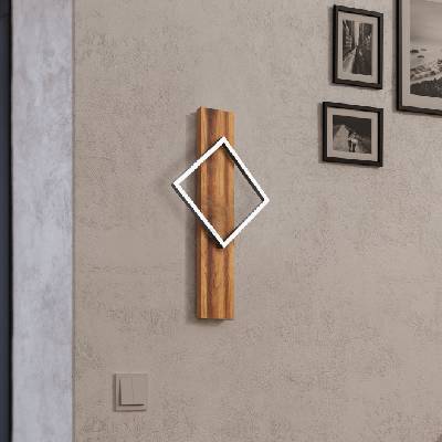 EGLO 901934 - LED стенно осветително тяло BOYAL LED/13W/230V черно/кафяво (EG901934)