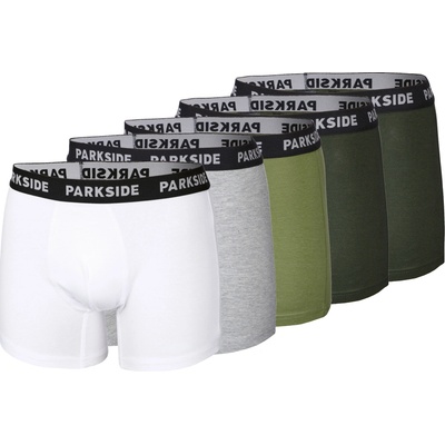 Parkside Pánské boxerky, 5 kusů šedá/zelená/bílá – Zbozi.Blesk.cz