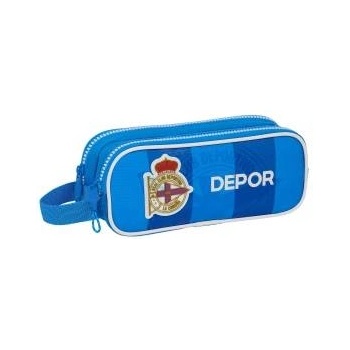 R. C. Deportivo de La Coruña Двоен Моливник R. C. Deportivo de La Coruña Син 21 x 8 x 6 cm