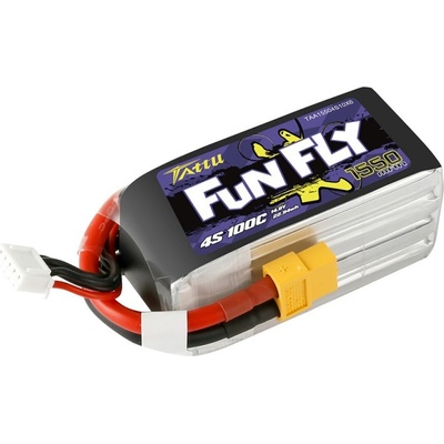TATTU FunFly LiPo Series 4S 4S1P 100C XT60 Plug 14,8V 1550 mAh