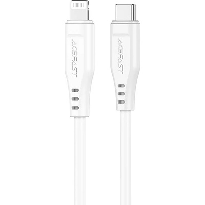 ACEFAST Кабел за зареждане Acefast MFI от USB Type C към Lightning, 1.2m, 30W, 3A, Бял (C3-01-C-L white)