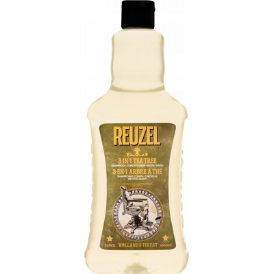 Reuzel 3-IN-1 Tea Tree Shampoo Conditioner Body Wash šampon kondicionér a sprchový gel 1000 ml