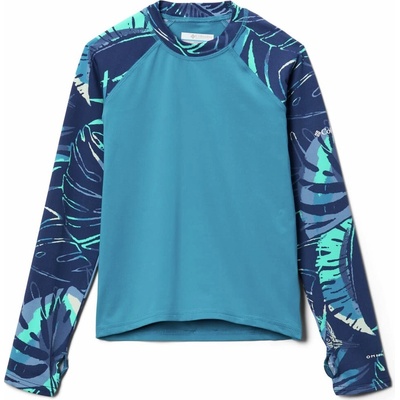 Columbia Sandy Shores Printed LS Sunguard Deep Marine Coll Navy King Palms