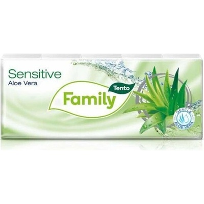 Tento Family aloe vera papierové vreckovky 3-vrstvové 10 x 10 ks